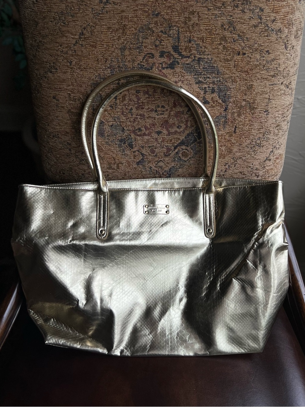 Michael Kors Metallic Gold Tote Bag